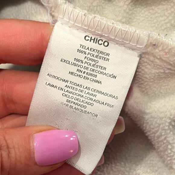 Free Country White Athletic Jacket Hooded Full Zip Fleece Lined Size S - Picture 7 of 9